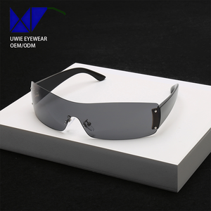 Gafas <span class=keywords><strong>de</strong></span> <span class=keywords><strong>Sol</strong></span> Unisex Talla 80-20-118 2026, Estilo Y2K, Extra Grandes, <span class=keywords><strong>Lentes</strong></span> Acrílicas con Protección UV400 y Anti-Radiación, Ligeras, Visión Nocturna, Sin Montura - Product Image 3