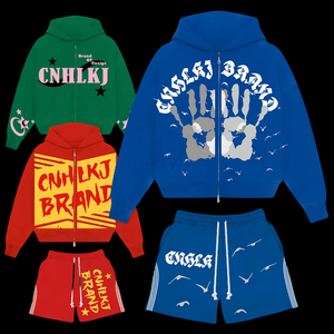 Felpa personalizzata abiti da <span class=keywords><strong>uomo</strong></span> capispalla Pullover con cerniera e felpa con cappuccio da <span class=keywords><strong>uomo</strong></span> e Set da <span class=keywords><strong>uomo</strong></span> con cappuccio <span class=keywords><strong>oversize</strong></span> - Product Image 2