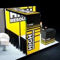 Stand d'exposition solaire 3x3m (10x10ft) avec boîte lumineuse réutilisable pour salon professionnel et foire commerciale pour le Sud-Est des États-Unis