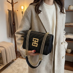Sacs à main de créateurs tendance 2026 en cuir PU, pochette élégante, sac bandoulière à chaîne, petit sac à rabat, sacs à main de créateurs pour femmes - Product Image 3