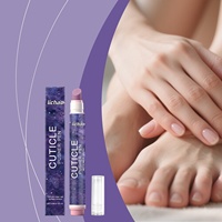 Poussoir à cuticules stylo, outil de soin des ongles, brosse fine, stylo de précision pour sculpter les bords des ongles, logo personnalisé