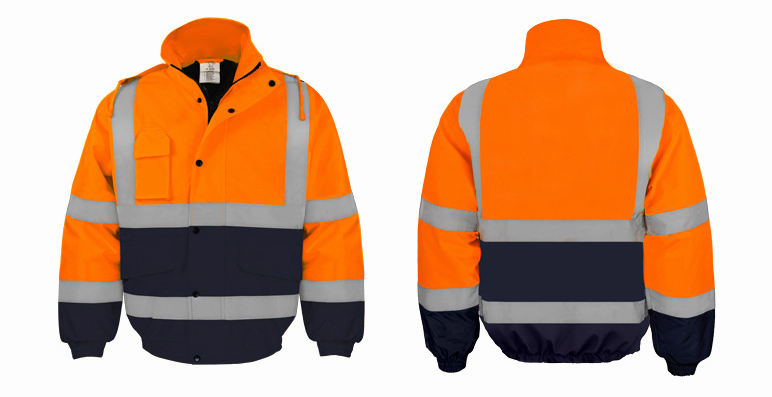 Azul marino anaranjado