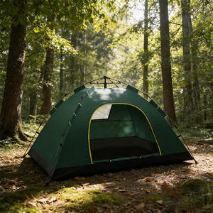Tente familiale imperméable quatre saisons à une chambre, ouverture rapide, rangement facile, automatique, pour <span class=keywords><strong>camping</strong></span> et plage, en fibre de verre, écologique - Product Image 4