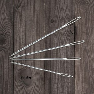 Aiguilles à coudre rondes à manche doré et grande œille pour broderie, couture du cuir et du ruban de <span class=keywords><strong>laine</strong></span> – Vente en gros Zhejiang - Product Image 4
