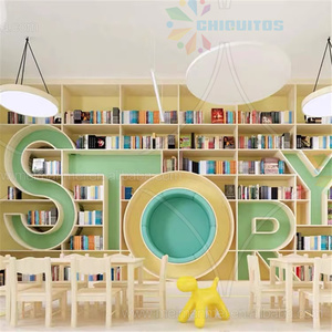 Libreria a Forma di Animale Chiquitos, Scaffale in Legno Personalizzato per Stanza dei Bambini, Area Lettura per Asilo e Educazione Precoce - Product Image 4