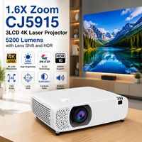   Projecteur laser 4K 3LCD CJ5915 5200 lumens avec gestion réseau