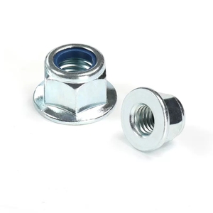 Nhà máy cung cấp 1/2 tự khóa Nut Carbon thép kim loại Hex mặt bích Nylon khóa các loại hạt - Product Image 1