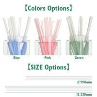 Nouvelle Arrivée Pailles PLA Biodégradables Compostables Écologiques 6mm/12mm à Changement de Couleur