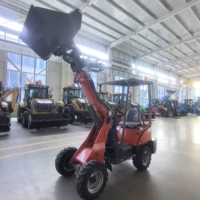 Chargeuse sur pneus électrique à bras télescopique avec direction hydraulique complète et accessoires multiples, capacité de charge nominale de 400 kg pour travaux de jardinage