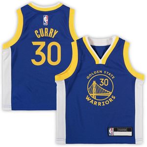 โกลเด้น สเตท วอร์ริเออร์ส เคอร์รี 30 บลู ไอคอน อิดิชั่นเสื้อเจอร์ซีย์เด็กวัยหัดเดิน ชุดบาสเก็ตบอลเด็กชาย ระบายความชื้นได้ดี - Product Image 1