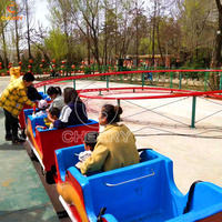 Manège de parc d'attractions familial certifié ECM et CE : Train Budworm, Dragon Glissant, Petite Montagnette pour Parcs Commerciaux