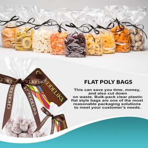Bolsas de Almacenamiento de Polietileno Transparente, Rectangulares de 7 x 14, con Abertura Superior, para Organizar Alimentos en la Cocina, Multiusos - Product Image 6