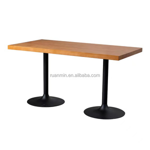 Chaises de <span class=keywords><strong>restaurant</strong></span> de restauration rapide à usage commercial Tables en fer <span class=keywords><strong>Mobilier</strong></span> de café design industriel pour les hôtels scolaires Salle à manger abordable - Product Image 5