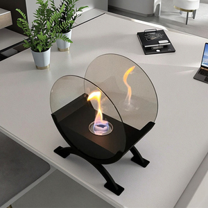 Gran Oferta personalizada, Semicírculo de arco Manual, mesa, <span class=keywords><strong>bioetanol</strong></span>, combustible, chimenea de Metal, uso interior y exterior, calentador de llama Real - Product Image 5