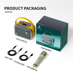 Enceinte karaoké portable Winbridge L10 30W avec microphone sans fil USB AUX - Product Image 3