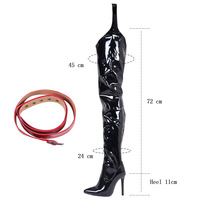 Bottes longues sexy à bout pointu avec fermeture éclair latérale, chaussures d'hiver à talons hauts pour femmes, style boîte de nuit, grandes tailles 34-45