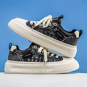 Baskets de course rétro unisexe de luxe avec empiècements en maille, motif contrastant, à lacets, semelle extérieure robuste antidérapante, chaussures de sport décontractées - Product Image 3