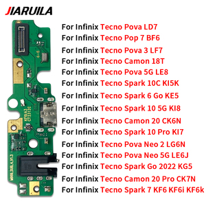 Porta di ricarica di ricambio per Tecno Pop 7 4 Spark 5 6 Air 7T 8C 8P 8T 10C Go Zero Pro X6811 CK6N CK7N KF7 LE8 pezzi di ricambio - Product Image 5