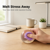 Balle en gelée souple à presser, jouet anti-stress à remontée lente pour enfants, balle transparente