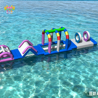Parc aquatique gonflable en PVC durable, personnalisé, pour usage commercial, grand centre de jeux aquatiques extérieur pour enfants et adultes, idéal pour l'été