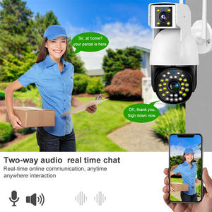 Jortan đầy đủ màu sắc 4MP v380pro không dây ngoài trời DOME PTZ IP Camera Mini Wifi Ip Camera Wifi IP an ninh Ống kính kép V380 PTZ camera - Product Image 5