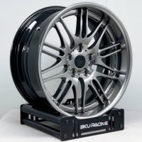 Jantes en alliage forgées BZY 3 pièces 5x120 18-19 pouces, design parallèle M, finition argentée, nouvelle performance accrue pour la rétrofit/mise à niveau