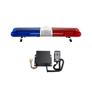 Barra de luz Led estroboscópica con sirena para policía, luz de advertencia de tráfico, emergencia, 1200Mm, rojo y azul, venta - Product Image 4