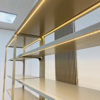 Vitrine de boulangerie commerciale en acier inoxydable Hongzhan avec éclairage LED et emballage en carton transparent