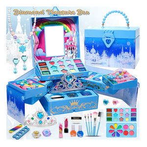 Kit para Hacer Pulseras, Estuche de Maquillaje Real para <span class=keywords><strong>Niña</strong></span> de 10 <span class=keywords><strong>Años</strong></span>, Juego de Maquillaje de Juguete No Tóxico para Niñas, Maquillaje para Bebés - Product Image 1