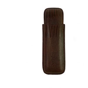 Humidor de Cigarros Clásico Vintage de Cuero y Cedro, Portátil, con Capacidad para 2 Cigarros, para Viajes de Negocios, Regalo para Novio - Product Image 3