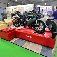 Dynamomètre de châssis de moto de bureau à entraînement moteur, dynamomètre à courant de Foucault