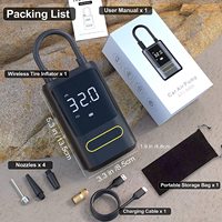 Pompe à air sans fil portable pour voiture 12V, mini compresseur gonfleur de pneus de voiture