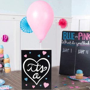 Boîte cadeau <span class=keywords><strong>surprise</strong></span> pour révélation de sexe de bébé DIY, fournitures de fête, boîte en papier - Product Image 4