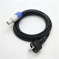 Câble d'alimentation OEM avec conducteur en cuivre et isolation en PVC, prise EU/US vers entrée PowerCON, pour éclairage de scène et projecteurs LED Par