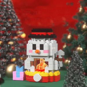 Offre Spéciale drôle Mini mignon noël bricolage bloc de construction <span class=keywords><strong>Puzzle</strong></span> jouets pour enfants dessin animé noël père noël <span class=keywords><strong>puzzle</strong></span> jeu éducatif - Product Image 4