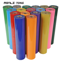 Vinyle thermocollant souple en PVC 12 pouces x 82 pieds, film HTV découpé au plotter pour impression sur t-shirts et vêtements Renli