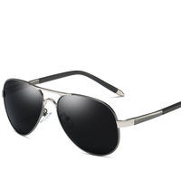 Lunettes de soleil de luxe pour hommes, monture métallique rétro tendance, protection UV400, haute qualité, pour la conduite et les voyages en extérieur