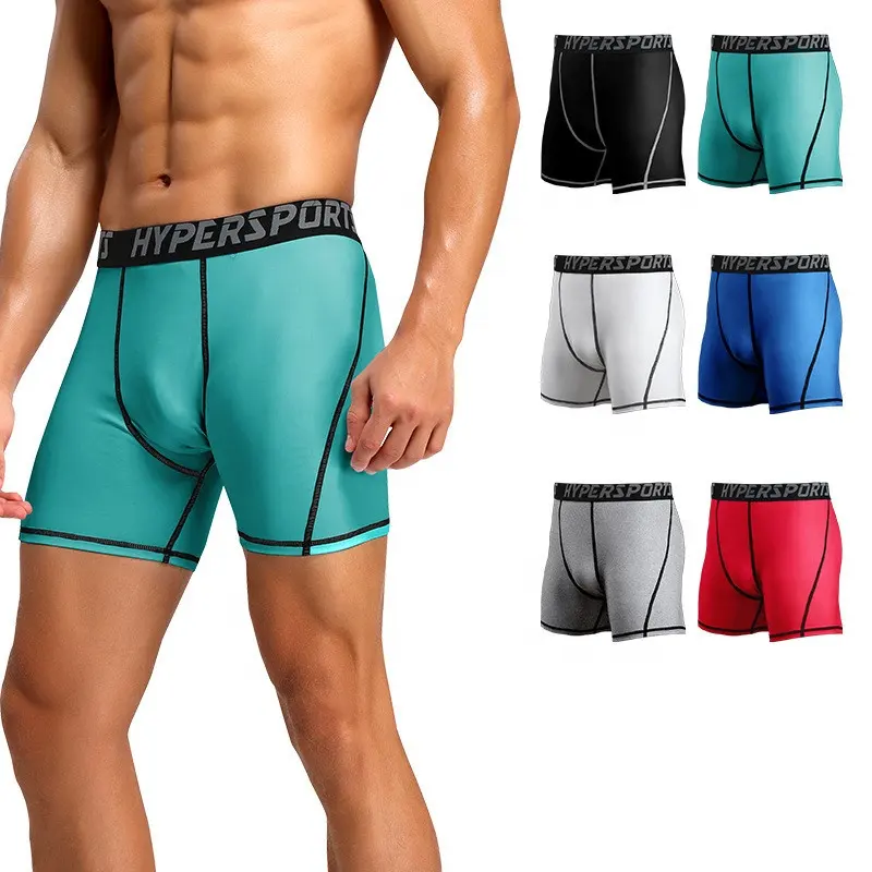 Drops hipping Gym Fitness eng aktives Training Laufen schnell trocknen Spandex Sport Shorts Yoga Herren Kompression shorts