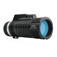 Télescope monoculaire 8x42 avec zoom, prisme BAK4, revêtement FMC, étanche à vie, réglage manuel de la mise au point pour la chasse et les aventures en plein air