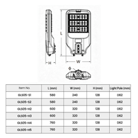 Module de lentille en verre matriciel pour lampadaire LED, boîtier en aluminium ADC12, IP65 IK08 AC100-277V, éclairage routier