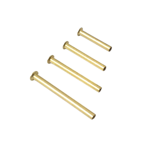 Fabricant chinois du Guangdong, rivets plats en laiton sur mesure, finition brillante, norme ISO pour la fixation de vêtements. - Product Image 1