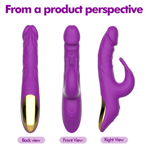 Vibratore <span class=keywords><strong>Rabbit</strong></span> Controllato da App con Texture Realistica, Stimolazione Duale del Punto G e del Clitoride per Donne - Product Image 2