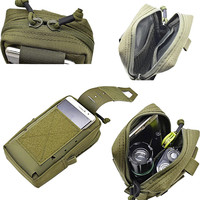 Sac de taille tactique polyvalent EDC Molle Ceinture Sac de taille Téléphone portable Holster Camping Randonnée Utilitaire IFAK Outils Kit Gadget