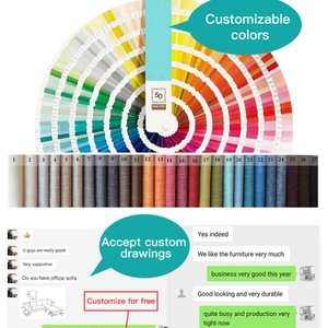 Conjunto de Sofás Seccionales de Estilo Moderno Personalizado para el Hogar, Oficina, Escuela, Recepción, Muebles de Tela Suave, Sofá de Recepción con Características Especiales - Product Image 4