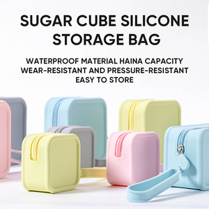 Sac à main de voyage pour femme, petit format, personnalisable, sac cosmétique imperméable en silicone, sac cosmétique pour le shopping - Product Image 4