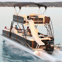 Nouveau Design Meilleure qualité Personnalisable Double-decker Pontoon Boat Party Barge Bateaux à vendre
