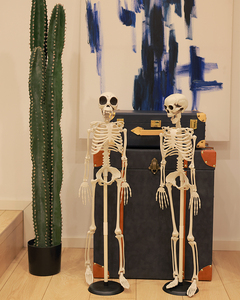 Esqueleto de Halloween de Plástico de 90 cm con Articulaciones Móviles, <span class=keywords><strong>Huesos</strong></span> Humanos, <span class=keywords><strong>Cuerpo</strong></span> Completo, para Decoración de Fiestas de Halloween - Product Image 5