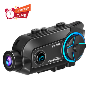 Caméra Moto FODSPORTS FX60C 4K HD avec Stabilisation Anti-Tremblement 5.4, Portée 2000m, pour 10 Motards - Accessoires Moto FX60C - Product Image 1
