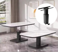 JIN RUI DA Pédale de pied réglable multifonctionnelle Colonne pneumatique de style japonais, Base de meubles de quincaillerie fonctionnelle de table
