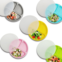 Assiettes Bébé en Silicone Colorées de Qualité Alimentaire à Ventouse – Vente Flash Direct Usine
